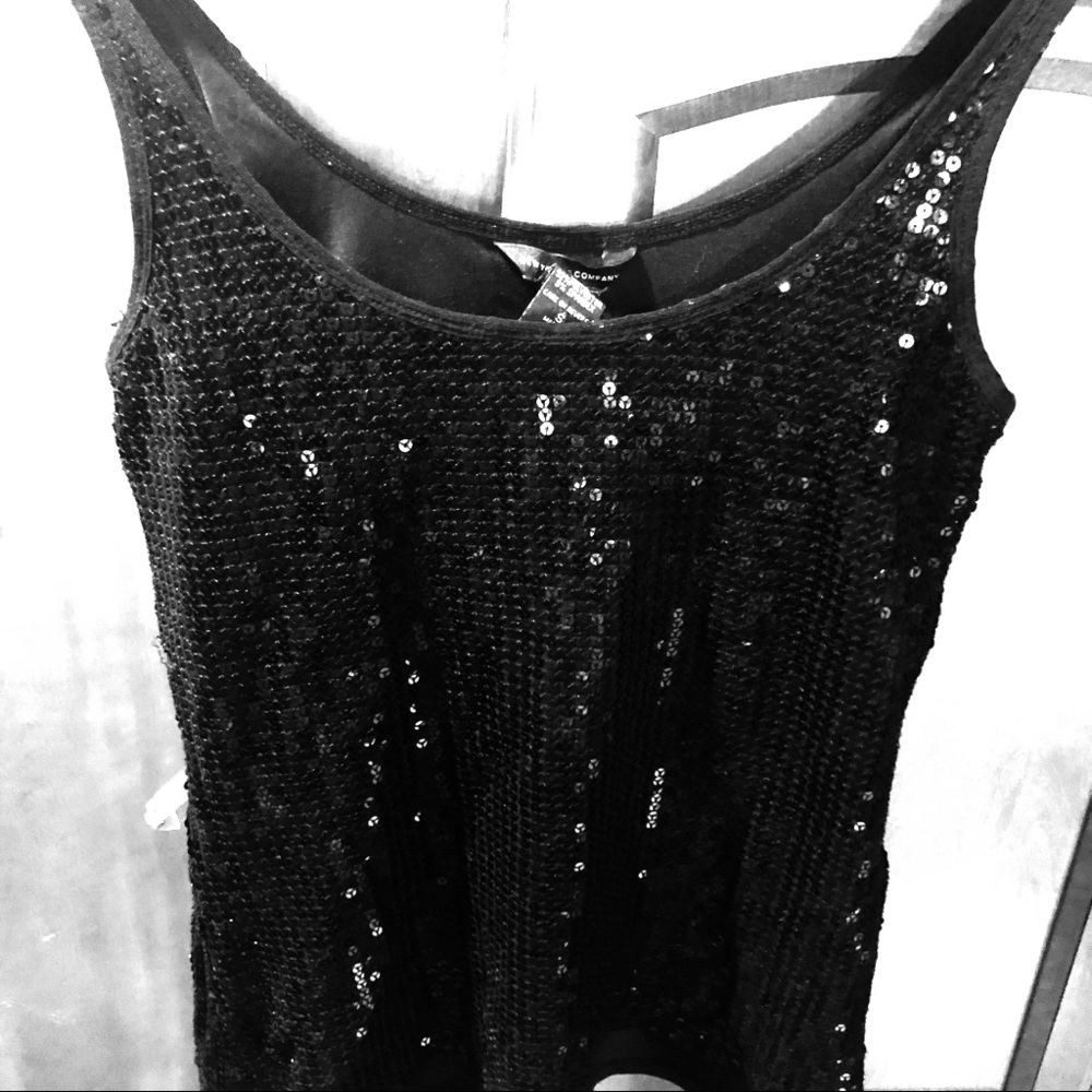 Black Sequin Cami from New York & Company